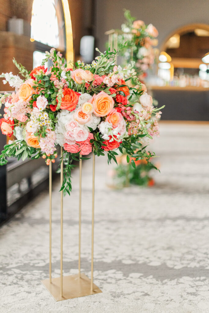 Wedding ceremony at Windows on the River in Cleveland, Ohio