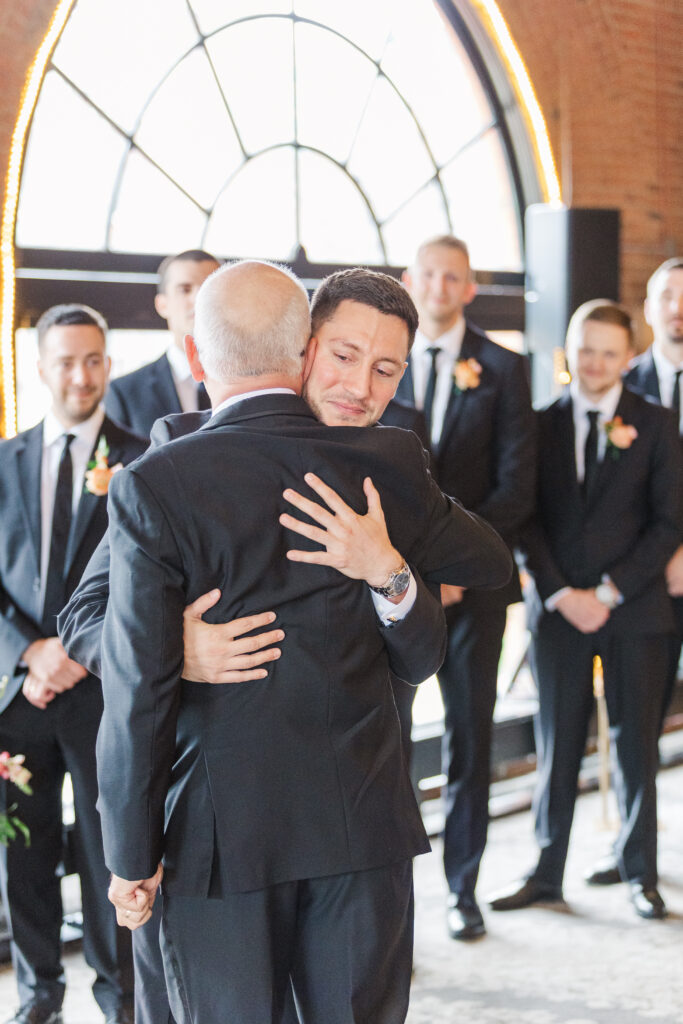 Wedding ceremony at Windows on the River in Cleveland, Ohio