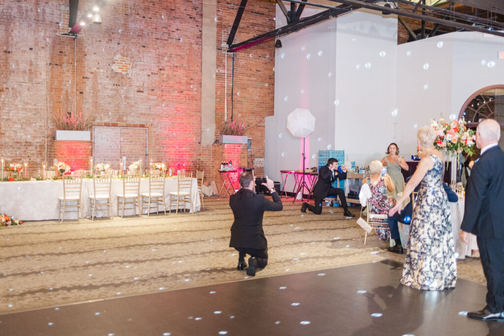 Windows on the River wedding reception with dancing and celebration