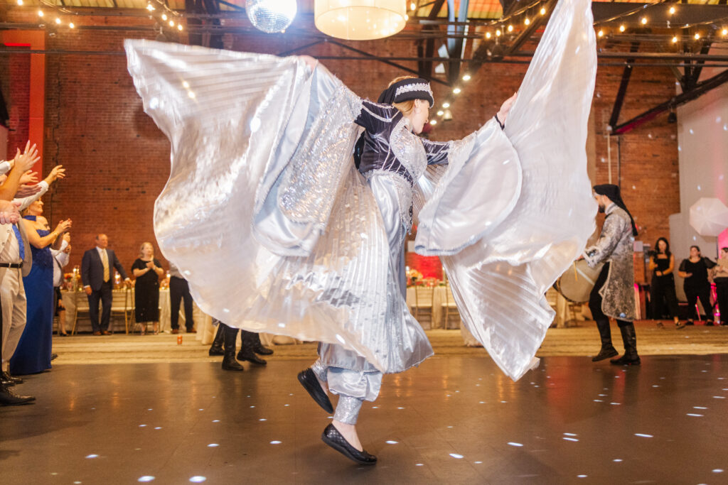 Windows on the River wedding reception with dancing and celebration