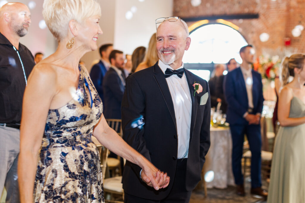 Windows on the River wedding reception with dancing and celebration