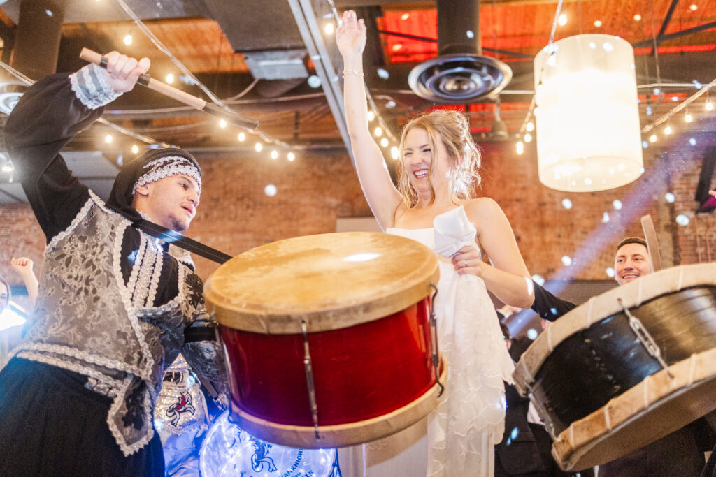 Windows on the River wedding reception with dancing and celebration