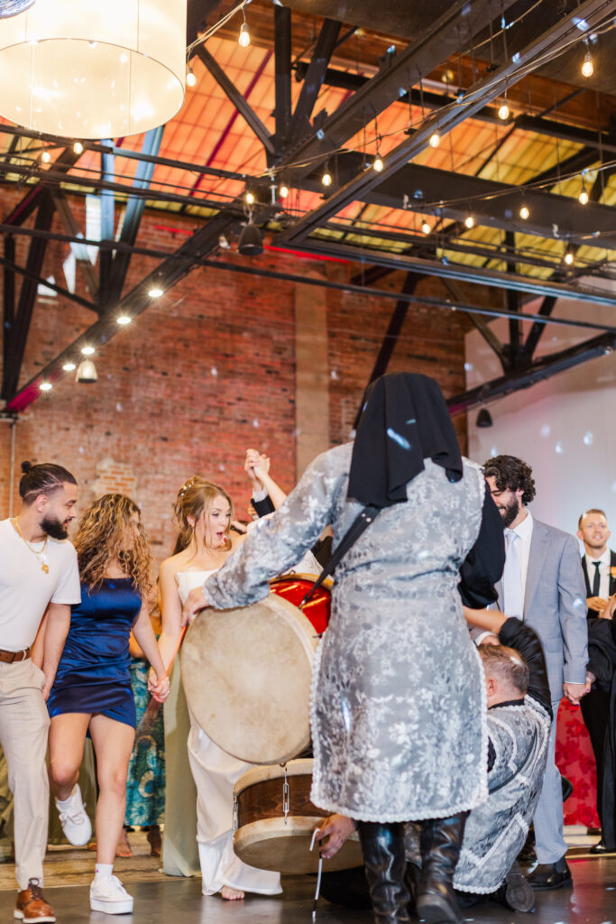 Windows on the River wedding reception with dancing and celebration