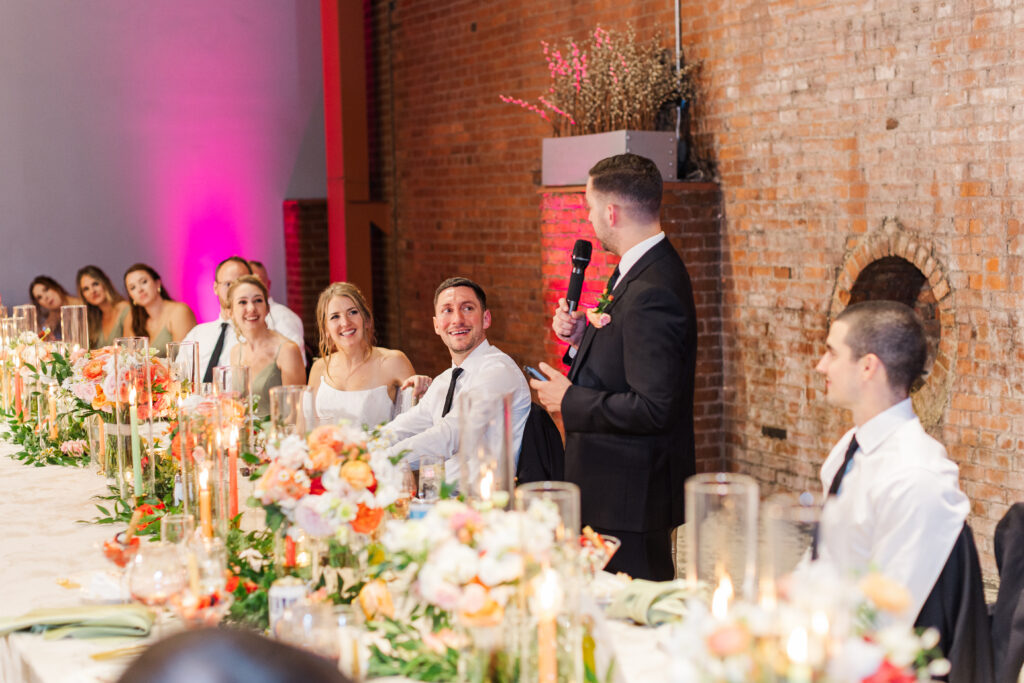 Wedding reception at Windows on the River in Cleveland, Ohio