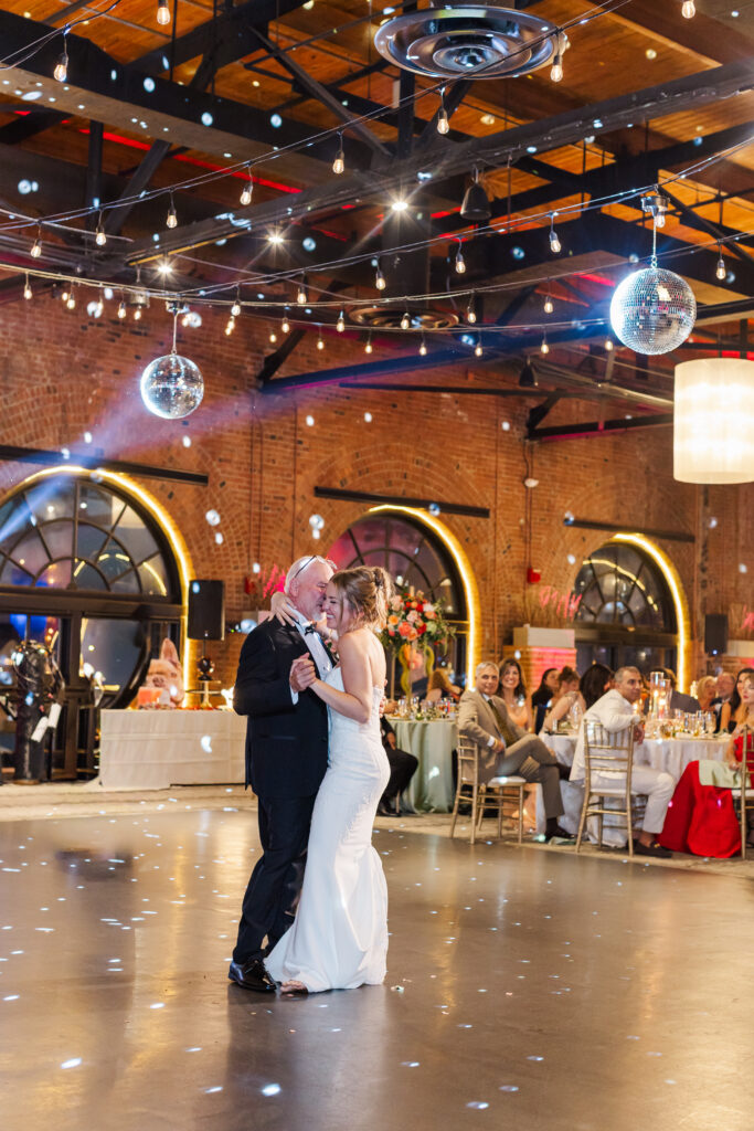 Wedding reception at Windows on the River in Cleveland, Ohio