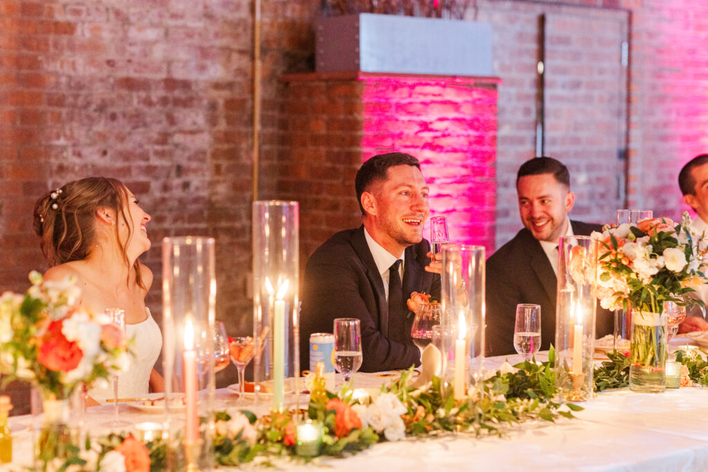 Wedding reception at Windows on the River in Cleveland, Ohio