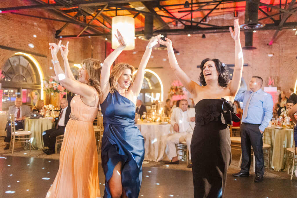 Windows on the River wedding reception with dancing and celebration