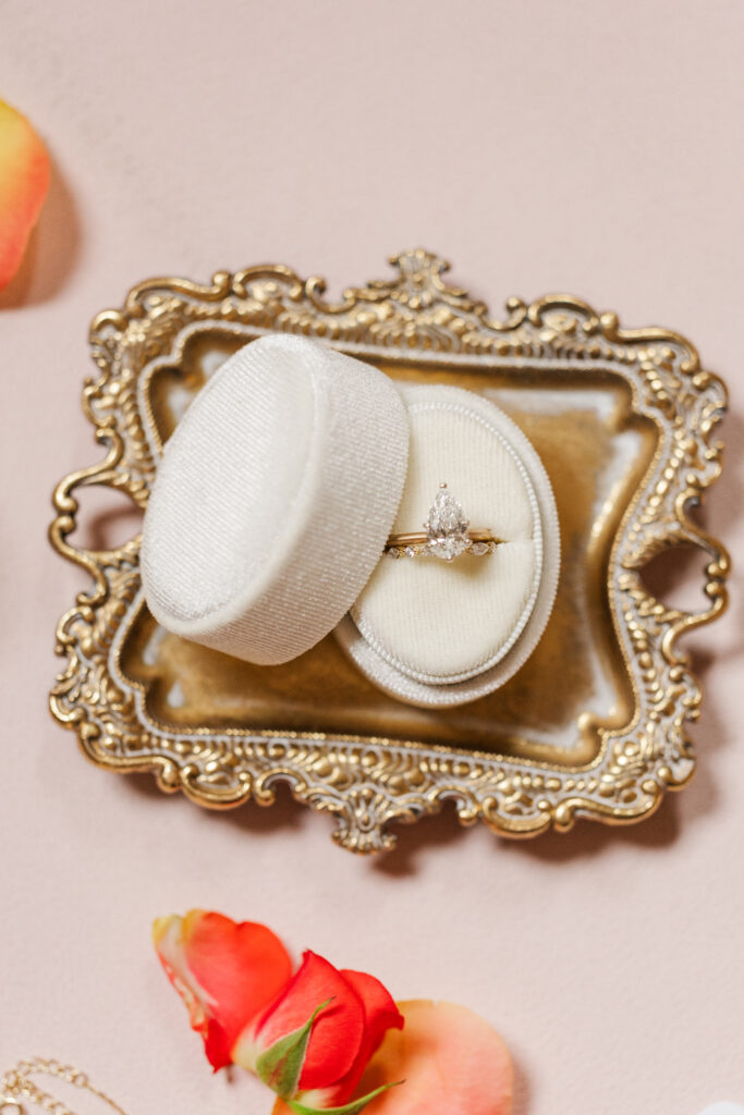 Wedding details at the Hyatt at the Arcade in Cleveland, Ohio